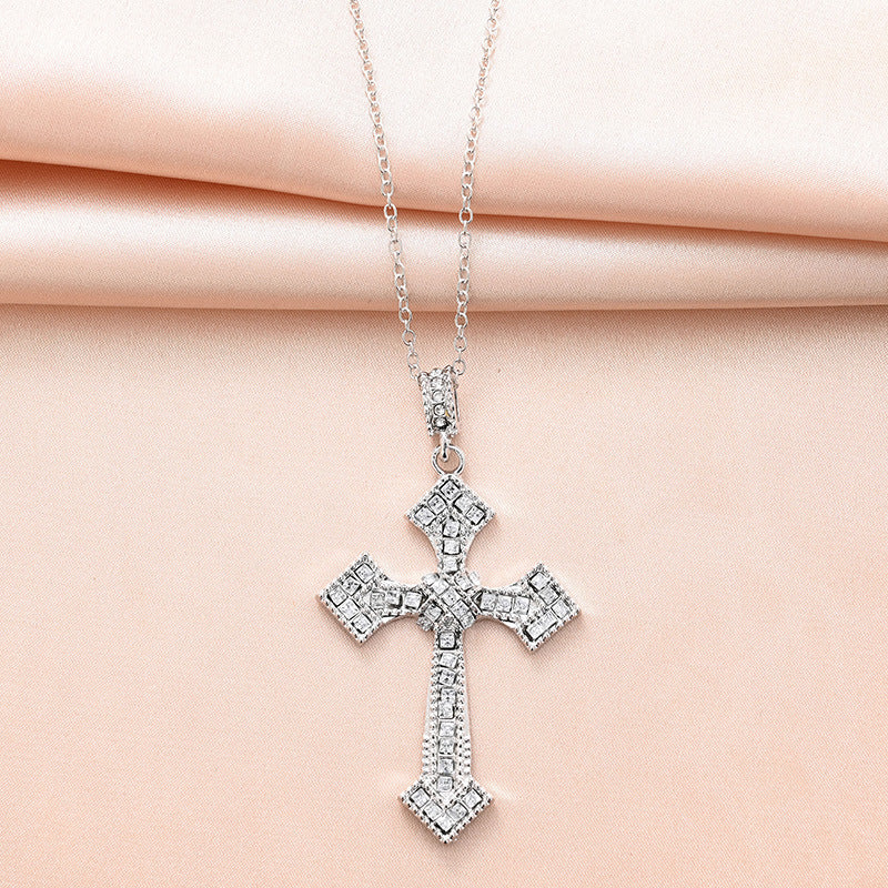 Wholesale Full Diamond Hip Hop Cross Necklaces